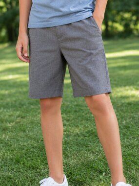 Hang Ten Gray Stripe Tech Hybrid Stretch Performance Shorts Boys XL